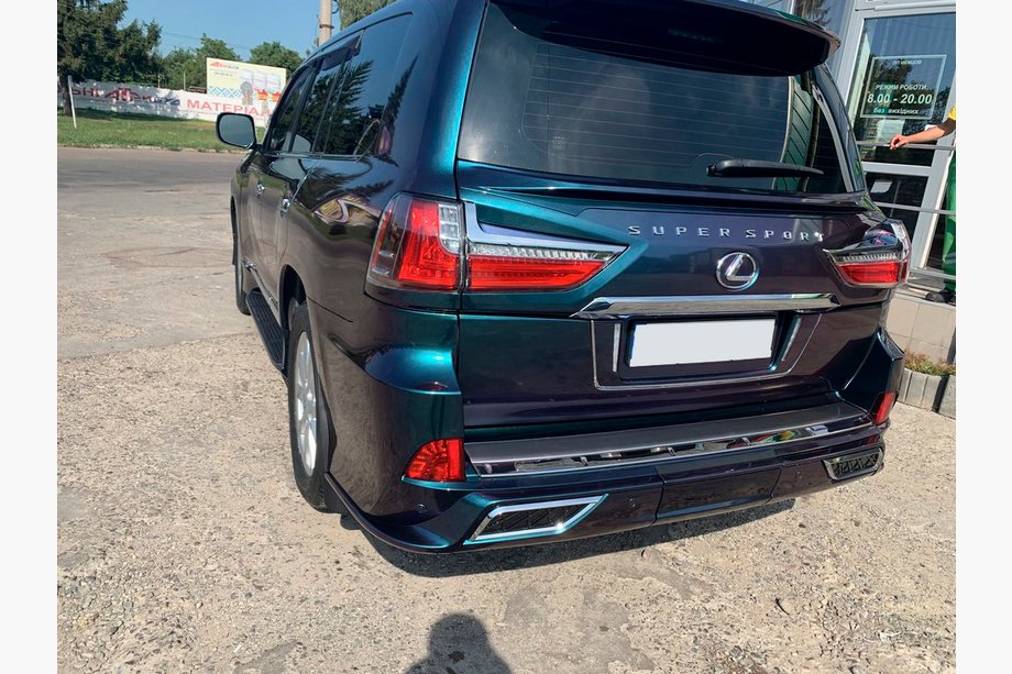 Lexus LX570/450d 2008–2022 TRD achterdiffuser (2016-2022) Witte kleur Image