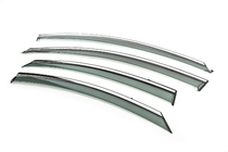 Hyundai Sonata YF 2010–2014 Windschermen met chromen sierlijst Niken Luxury (4 stuks) foto 2