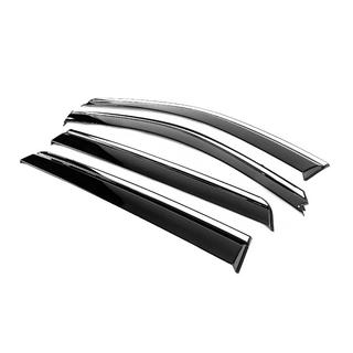 Windschermen met chromen sierlijst Niken Luxury (4 stuks) Hyundai Santa Fe 2 2006–2012 foto 2