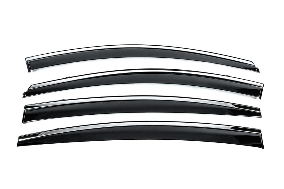 Hyundai Elantra (AD) 2015–2020 Windschermen met chromen sierlijst Niken Luxury (4 stuks) Image