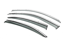 Hyundai Elantra (XD) 2000–2011 Windschermen met chromen sierlijst Niken Luxury (4 stuks) foto 2