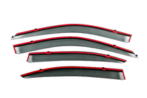 Hyundai Elantra (XD) 2000–2011 Windschermen met chromen sierlijst Niken Luxury (4 stuks) foto 4