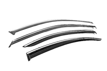 Lexus ES 2006–2011 Windschermen met chromen sierlijst Niken Luxury (4 stuks) foto 3