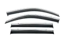 Lexus CT200H 2011–2022 Windschermen met chromen sierlijst Niken Luxury (4 stuks) foto 1