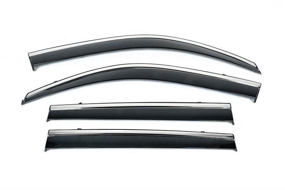 Suzuki SX4 S-Cross 2013–2016 Windschermen met chromen sierlijst Niken Luxury (4 stuks) Image