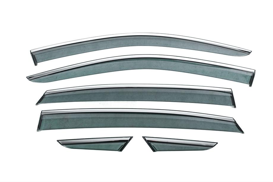Toyota Venza 2020– Raamwindschermen met chromen sierlijst Niken Luxury (6 stuks) Image