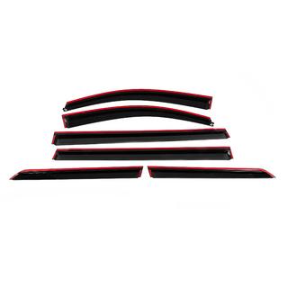 Raamwindschermen met chromen sierlijst Niken Luxury (6 stuks) Toyota Sienna 2010–2020 foto 4