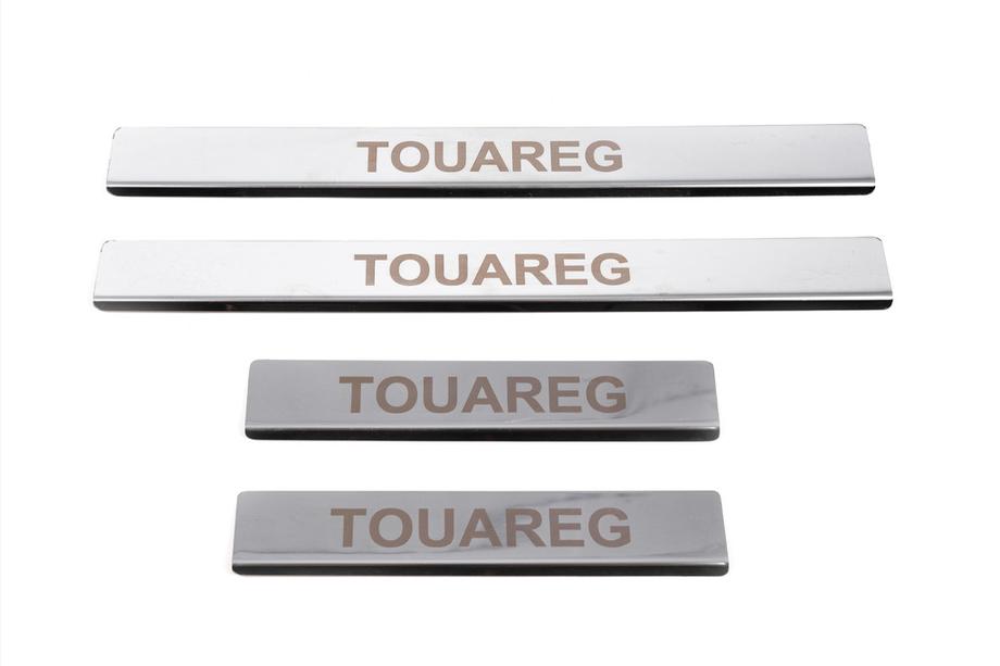 Volkswagen Touareg 2002–2010 Carmos V1 instaplijsten (4 stuks, RVS) Foto 2