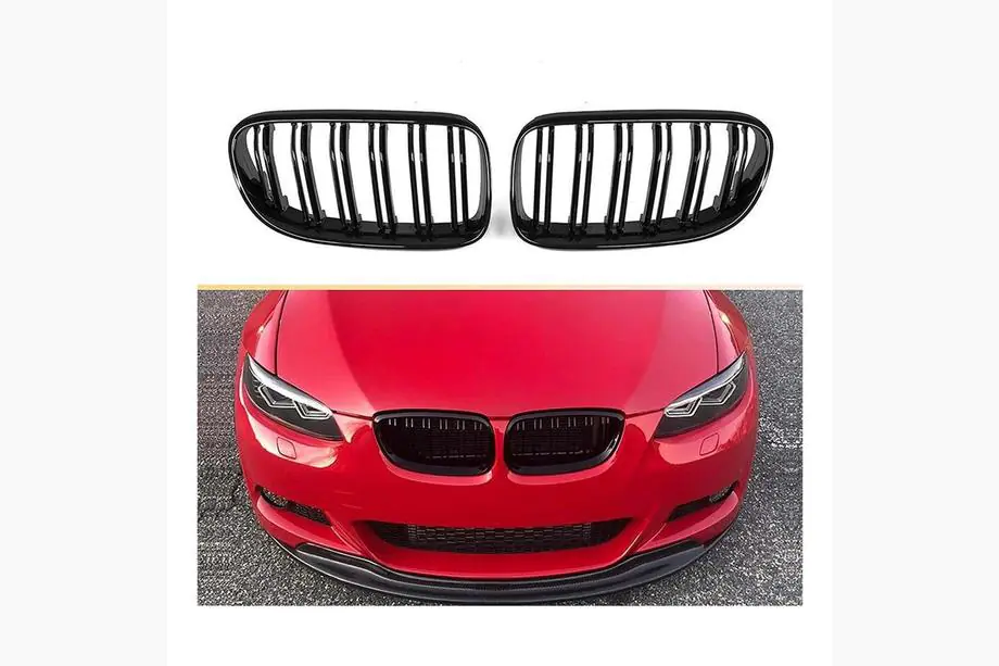 BMW 3-serie E92/E93 2006–2013 Niergrille M-Look (voor 2007-2010 non-M / 2008-2013 M3, hoogglans zwart) Foto 2