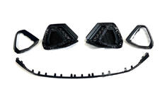 Audi Q3 2019–2025 Mistlampgrilles met voorspoilerlip (2 stuks, zwart) foto 2