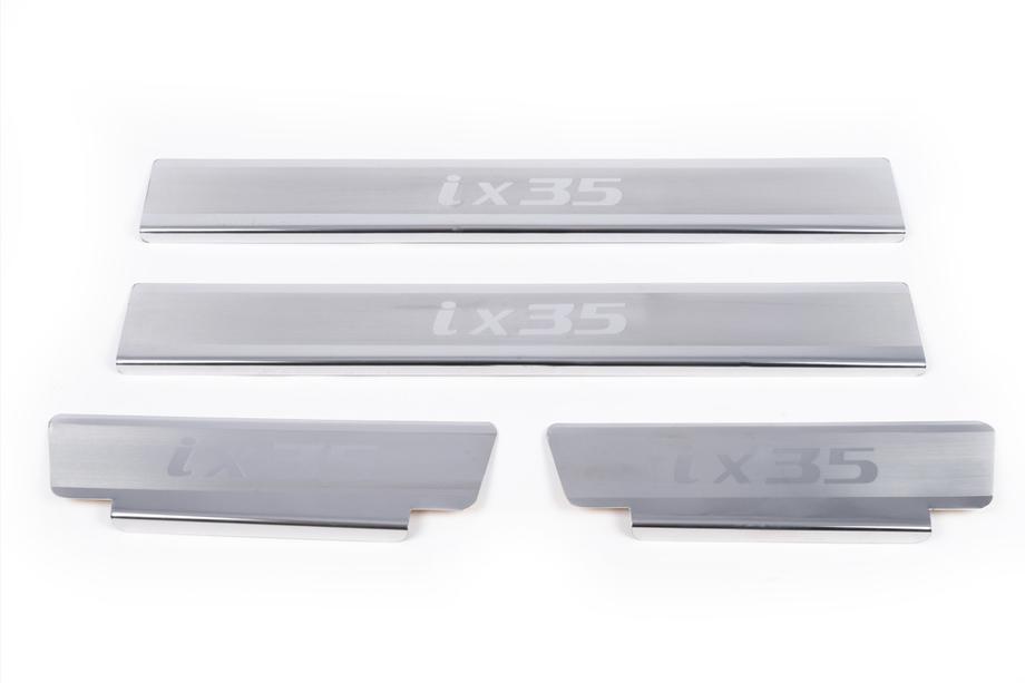 Hyundai IX-35 2010–2015 Carmos V2 instaplijsten (4 stuks, RVS) Foto 2