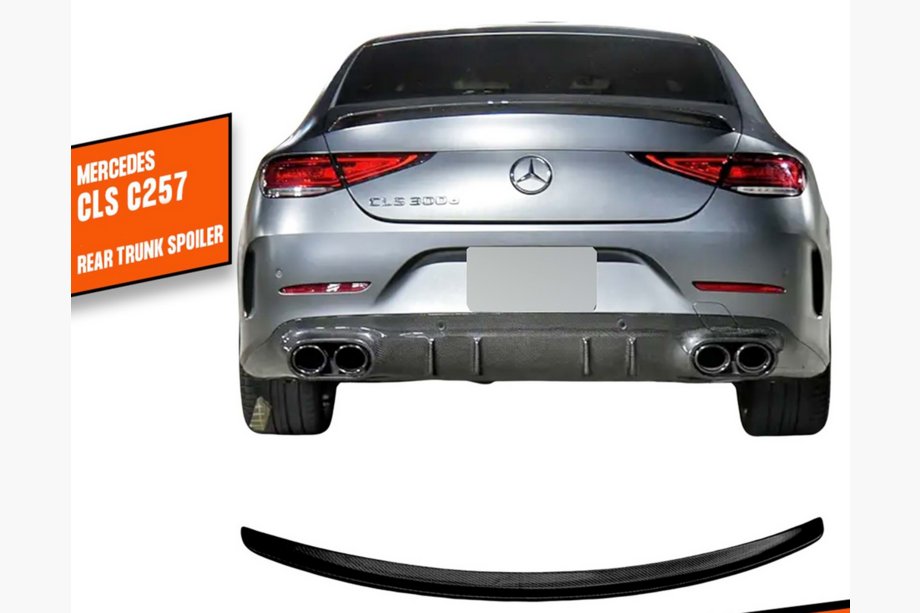 Mercedes CLS C257 2018– DPT spoiler (hoogglans zwart) Image