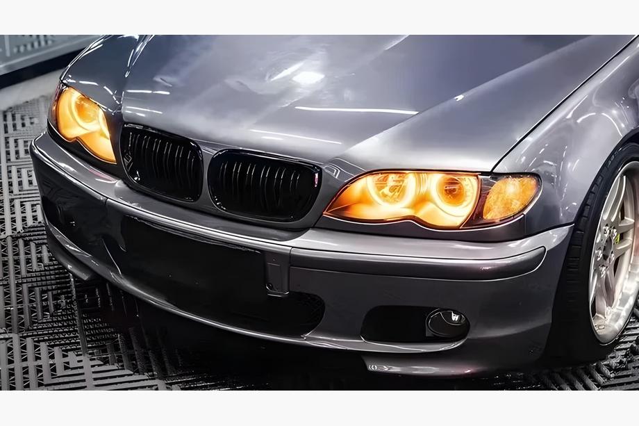 BMW 3 Serie E46 1998–2006 M-Look DPT nierroosters (voor Coupe 2003-2006, hoogglans zwart) Image
