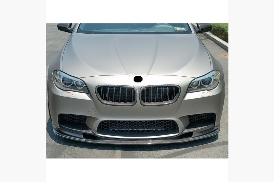 BMW 5 Serie F10/F11 2010–2016 Frontlip DPT V2 (voor M5, hoogglans zwart) Foto 2
