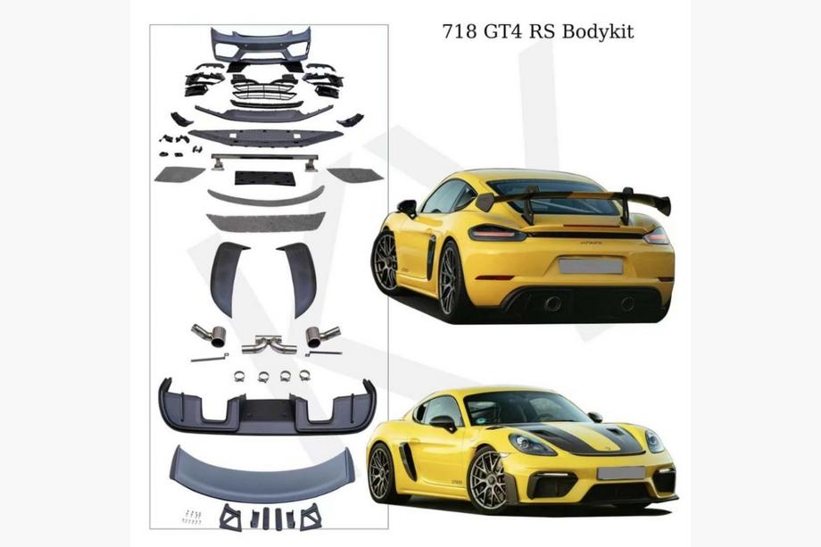 Porsche Boxster/Cayman 982 (718) 2016– GT4 RS bodykit set Image
