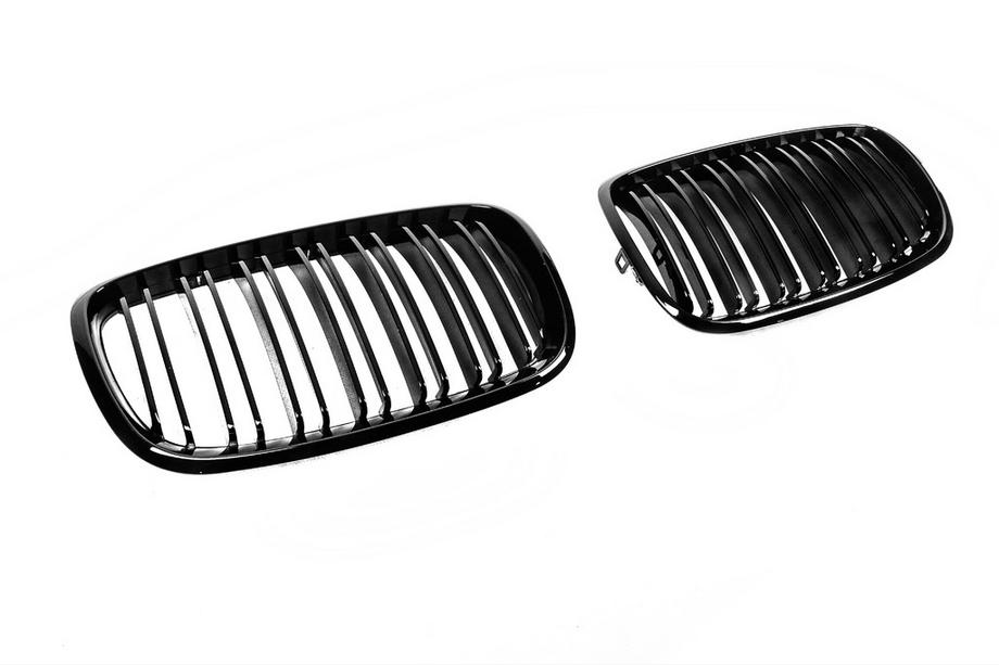 BMW X6 E71 2008–2014 BMW kidney grille M-Look V2 (glans zwart) Foto 4