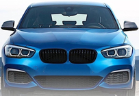 BMW 1 Serie F20/F21 2011–2019 M-Look niergrille (2015-2019, hoogglans zwart) foto 3