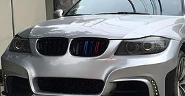BMW 3-serie E90/E91 2005–2011 Niergrillen M-Look (voor E-90/91 2008-2012, M-Color) foto 3