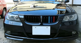 BMW 3-serie E90/E91 2005–2011 Niergrilles M-Look (voor E-90/91 2005-2008, M-Color) foto 1