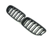 BMW 3-serie E90/E91 2005–2011 M-look niergrilles (voor E-90/91 2008-2011, mat zwart) foto 3