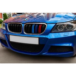 M-Look nierroosters (voor E-90/91 2008-2011, M-Color met chroomrand) BMW 3-serie E90/E91 2005–2011 foto 1