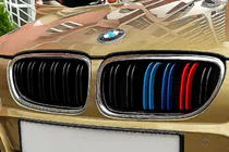 BMW 3-serie E92/E93 2006–2013 M-Look niergrilles (voor 2005-2009, M-Color met chroomrand) foto 1