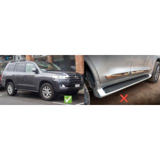Voorste spatlappen (2 stuks, voor dorpels zonder verlichting) Toyota Land Cruiser 200 2007–2021 foto 1