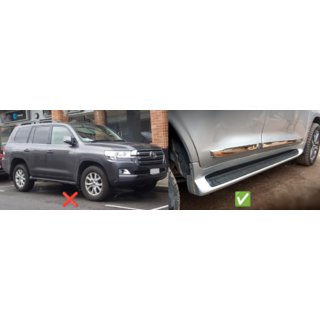 Voorste spatlappen (2 stuks, voor dorpels met verlichting) Toyota Land Cruiser 200 2007–2021 foto 2