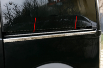 Ford Connect 2006–2009 RVS sierlijst voor schuifdeurrail foto 1