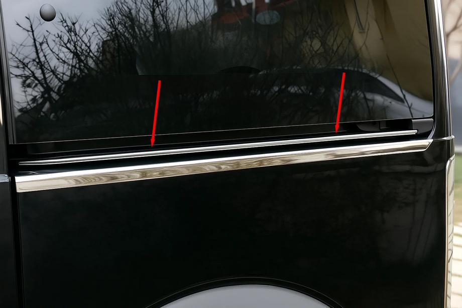 Ford Connect 2006–2009 RVS sierlijst voor schuifdeurrail Image