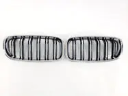 BMW 3 Serie F30/F31 2012–2019 M-Look nierroosters (hoogglans zwart met chroomrand) foto 2