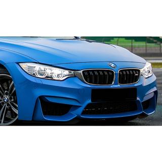 M-Look nierroosters (hoogglans zwart met chroomrand) BMW 3 Serie F30/F31 2012–2019 foto 1