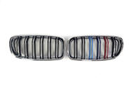 BMW 3 Serie F30/F31 2012–2019 Nierenroosters M-Look (M-Color met chromen rand) foto 2