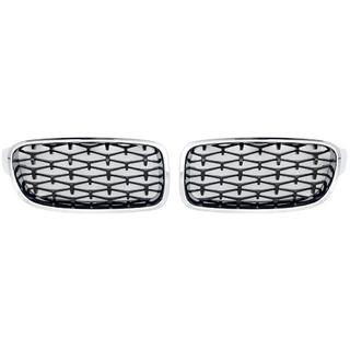 Niergrilles Diamond Black (chromen omlijsting) foto 2