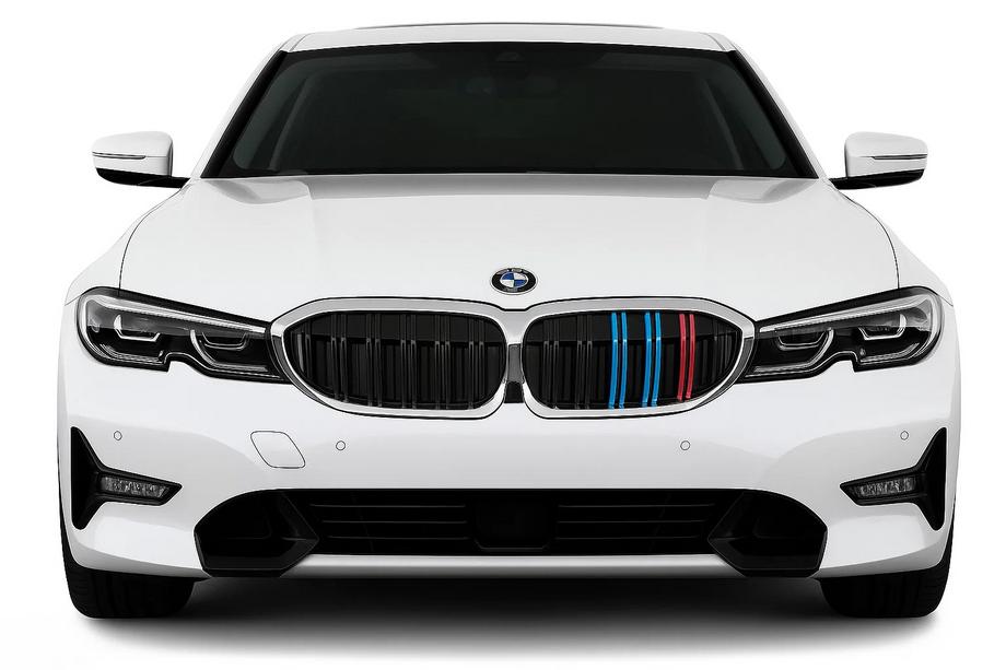 BMW 3 Serie G20/G21 2018– Niergrille M-Look V2 (2018-2022, M-Color met chromen rand) Image