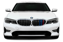 BMW 3 Serie G20/G21 2018– Niergrille 1 lamel (2018-2022, M-Color met chromen omlijsting) foto 1