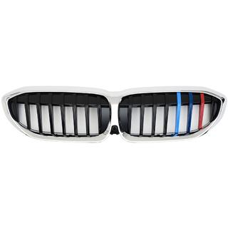 Niergrille 1 lamel (2018-2022, M-Color met chromen omlijsting) BMW 3 Serie G20/G21 2018– foto 2