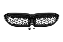 BMW 3 Serie G20/G21 2018– Niergrilles Diamond Black (2018-2022, zwarte omlijsting) foto 3
