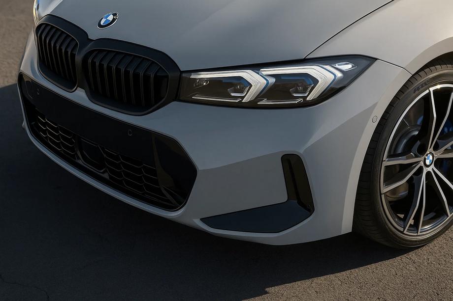 BMW 3 Serie G20/G21 2018– Nierengrille 1 Bar (2022+, matzwart) Image