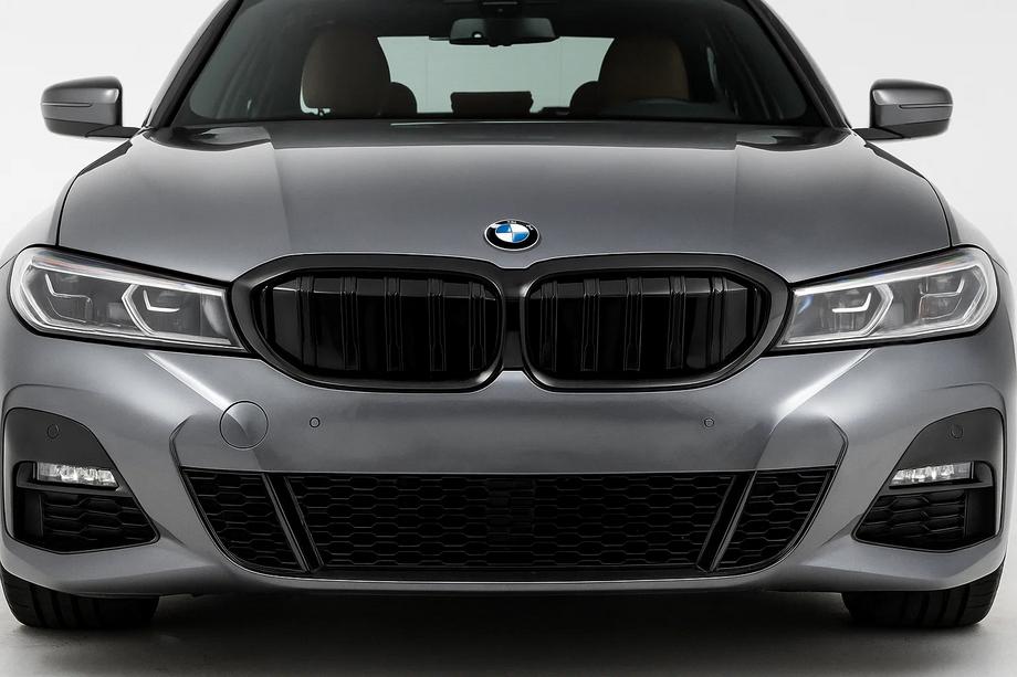 BMW 3 Serie G20/G21 2018– M-Look niergrilles (voor G28 2022+, glanzend zwart) Image