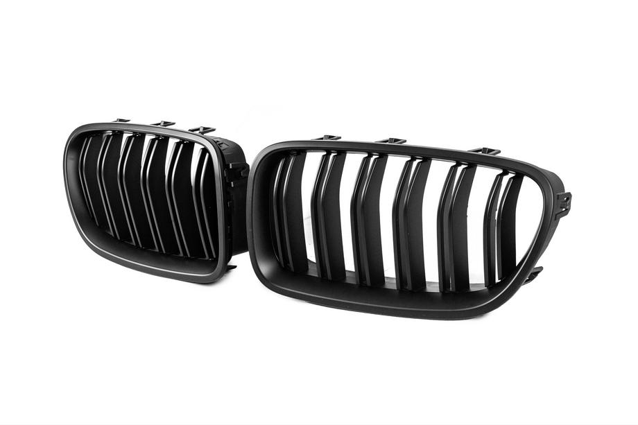 BMW 5 Serie F10/F11 2010–2016 M-Look nierroosters (mat zwart) Foto 3