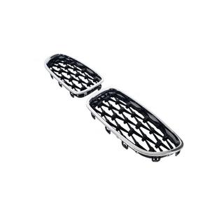 Niergrilles Diamond Black (chromen omlijsting) BMW 5 Serie F10/F11 2010–2016 foto 4