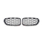 BMW 5 Serie F10/F11 2010–2016 Nierengrille Diamond Silver (chroomrand) foto 2