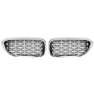 Niergrille Diamond Silver V1 (2017-2020, chromen omlijsting) BMW 5 Serie G30/G31 2017–2023 foto 2