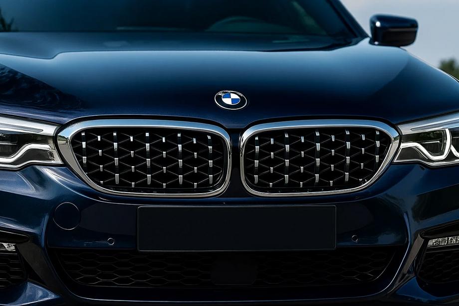 BMW 5 Serie G30/G31 2017–2023 Niergrille Diamond Silver V1 (2017-2020, chromen omlijsting) Image