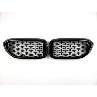 Niergrilles Diamond Black V1 (2017-2020, zwarte rand) BMW 5 Serie G30/G31 2017–2023 foto 2