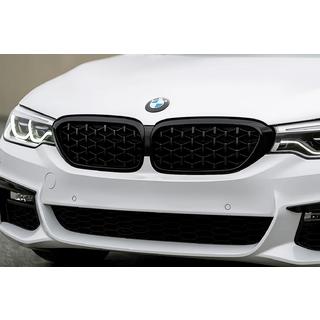 Niergrilles Diamond Black V1 (2017-2020, zwarte rand) BMW 5 Serie G30/G31 2017–2023 foto 1