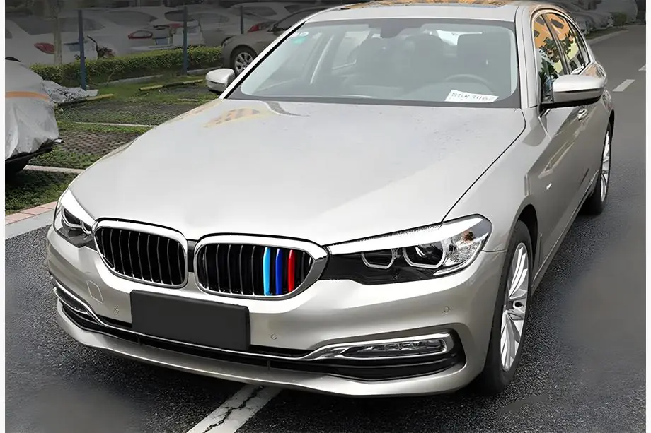 BMW 5 Serie G30/G31 2017–2023 Niergrille 1 Bar (2017-2020, M-Color met chromen omlijsting) Image