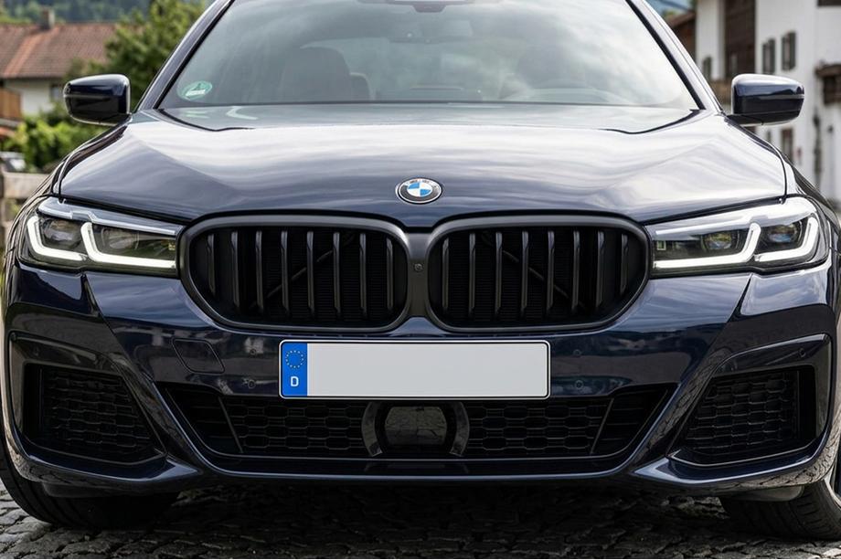 BMW 5 Serie G30/G31 2017–2023 Nierengrille 1 Bar (2021+, mat zwart) Image
