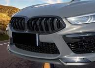BMW 8-serie G14/G15/G16 2018– M-Look niergrille (2018-2022, hoogglans zwart) foto 1